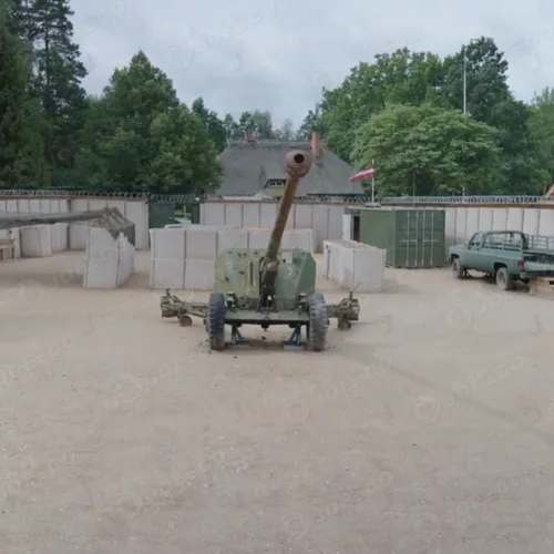 JOESCO hesco barriers are deployed in a European military museum