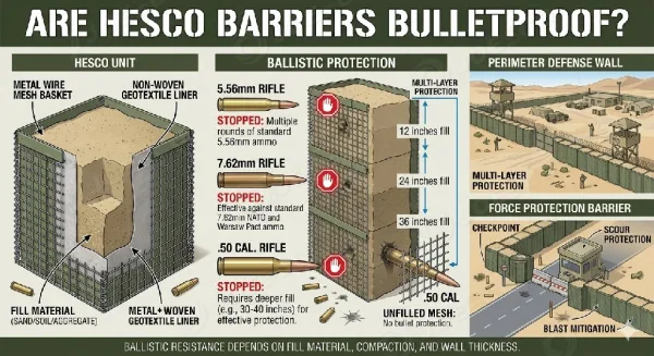 Are JOESCO barriers bulletproof