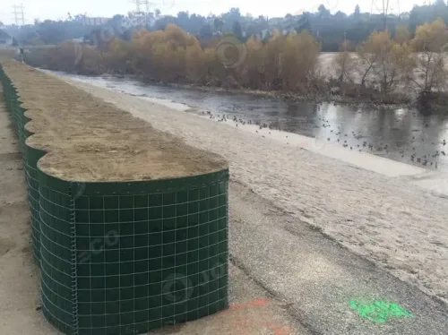 Flood Control Barriers for Road and Bridge Repair Sites After Flooding 2 Flood Control Barriers